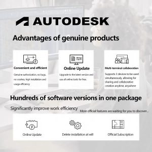 AutoCAD (Official License) (For all Devices Windows, macOS, Android, iOS, Linux) 2018 to 2027 All Versions (3 Devices, 1-5 Year Subscription)