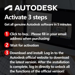 AutoCAD (Official License) (For all Devices Windows, macOS, Android, iOS, Linux) 2018 to 2027 All Versions (3 Devices, 1-5 Year Subscription)