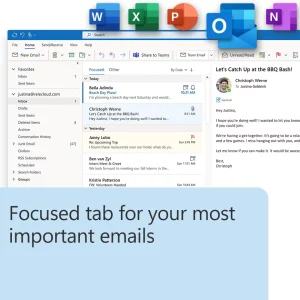 Microsoft Office Home & Business 2024 | One time purchase, 1 Device | Windows 10/11, Mac – Key